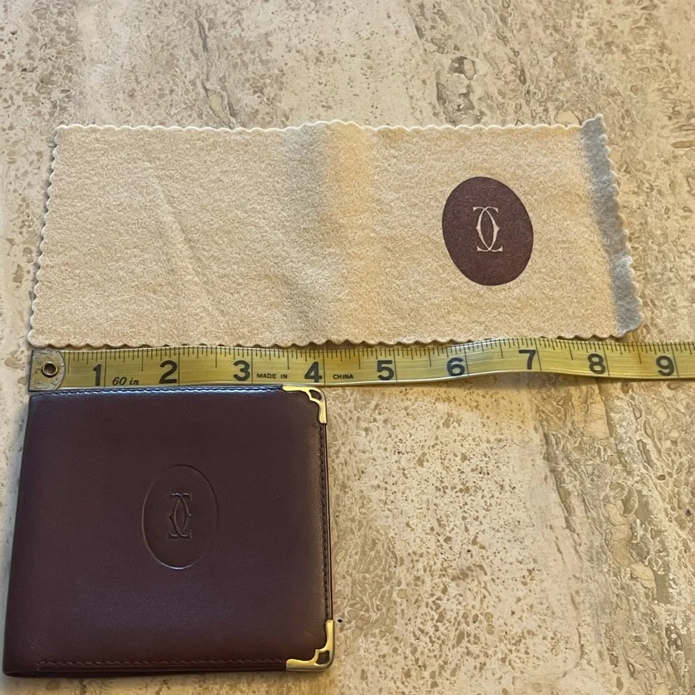 Cartier VINTAGE must de Cartier Paris Leather Business Credit Card Photo Holder - Picture 9 of 14